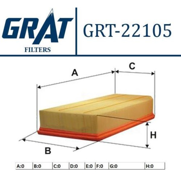 Grat 22105 Hava Filtresi OM611-OM612-OM613 203-210-162 6110940004 