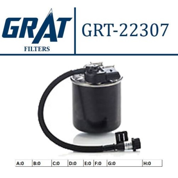 Grat 22307 Yakıt Filtresi OM651 W204-212-639-906 Sprinter 6510902952 