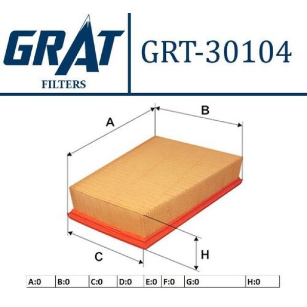 Grat 30104 Hava Filtresi N47 E87-89 13717797465 