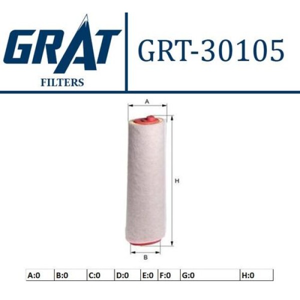 Grat 30105 Hava Filtresi M57-E53-R.Rover 3.0 Td6 Vogue 13712247444