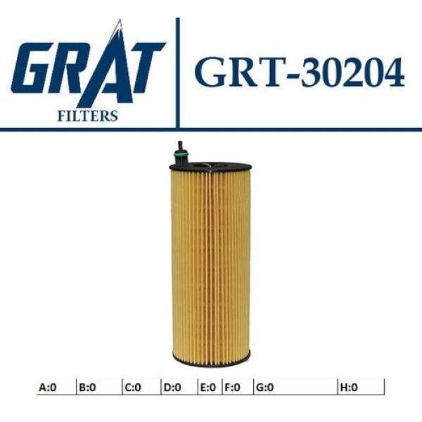 Grat 30204 Yağ Filtresi N47 N-47 E-60-70-87-90-92-93 F-01-07-9 11427807177