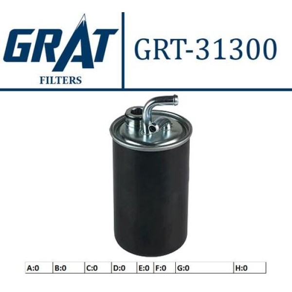 Grat 31300 Yakıt Filtresi Jeep Compass 2.0 Crd 06-Chrysler Sebring 2.0 Crd 07-9 05166780AA 