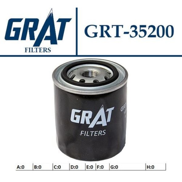 Grat 35200 Yağ Filtresi Isuzu D-Max 02-Nissan Sunny-Primera-Almera 90-92 15208H8911