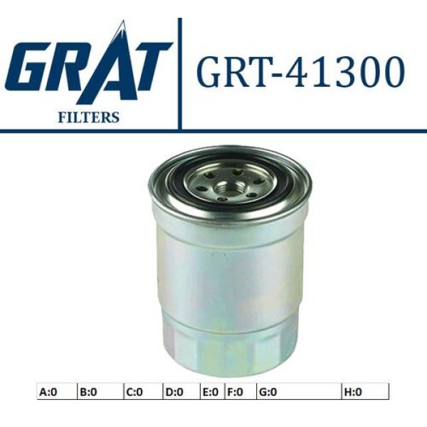 Grat 41300 Mazot Filtresi Kapalı Tip Nissan D22 97-Terrano 2.6 1640502N10 