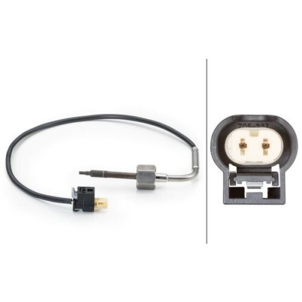 Hella 6PT014494011 Egzoz Sıcaklık Sensörü Kat Öncesi Mercedes W211 S211 W164 W639 B906 A0071537528 