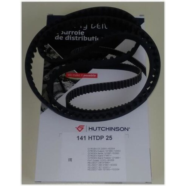 Hutchinson 141HTDP25 Triger Kayışı 141X254 Peugeot Partner Berl 206 306 307 C4 C5 Jumper Jump Xsara Scudo 2.0HDI Ct987 0816.96