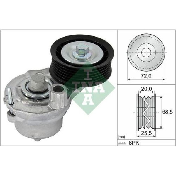 Ina 534070310 Alternatör Gergi Rulmanı Opel Antara 2.2 CDTI 2.2 CDTI 4x4 9 25192084 