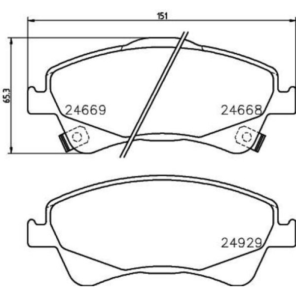 Ioto -10105-30203 Fren Balata Takımı Ön Sımlı Avensis 2010- 04465-02190 