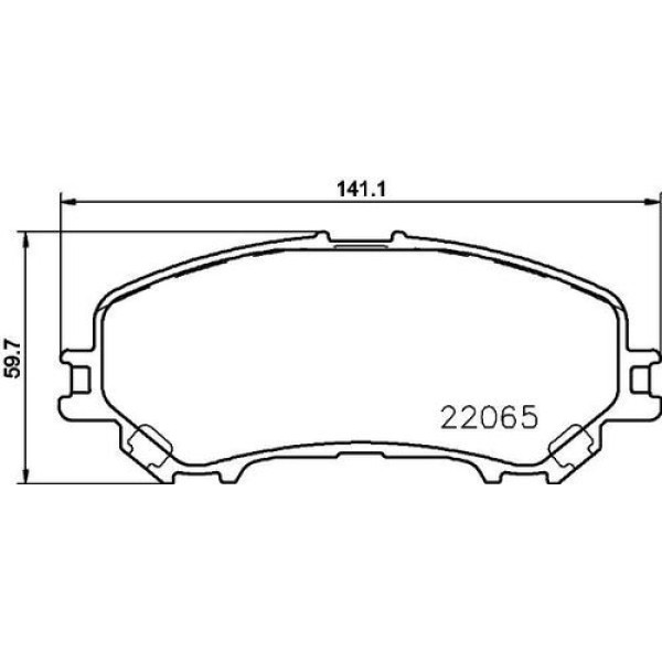 Ioto -10401-30203 Fren Balata Takımı Ön Sımlı Nissan Qashqai 2013-X-Trail 2008-2013 Renault Koleos 2008- D106M4EAXA
