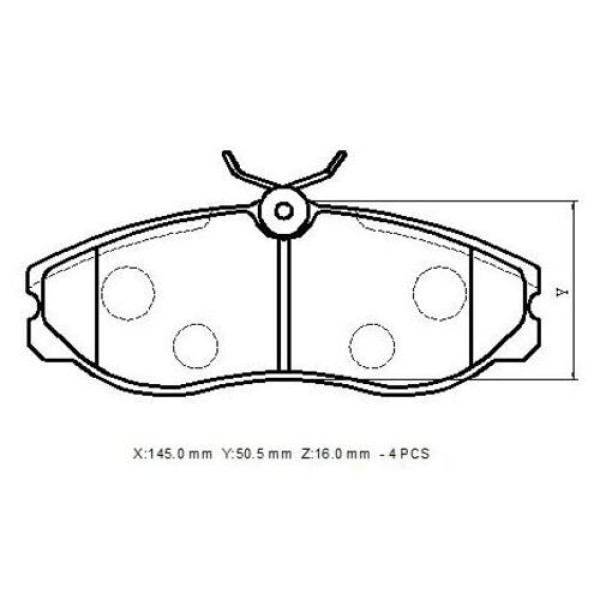 Ioto -10412-30201 Fren Balata Takımı Ön Sımlı Vanetta Ld23 1996-Terrano 93-Maverick 93- 1203933