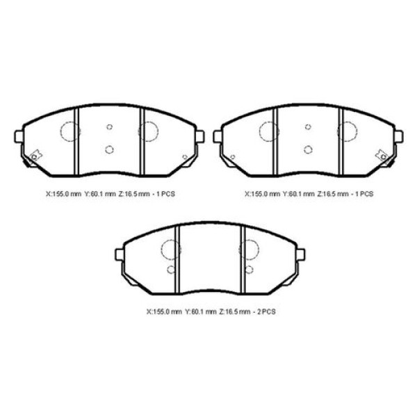 Ioto -10506-30201 Fren Balata Takımı Ön Sımlı Sorento 2002- 581013EE00