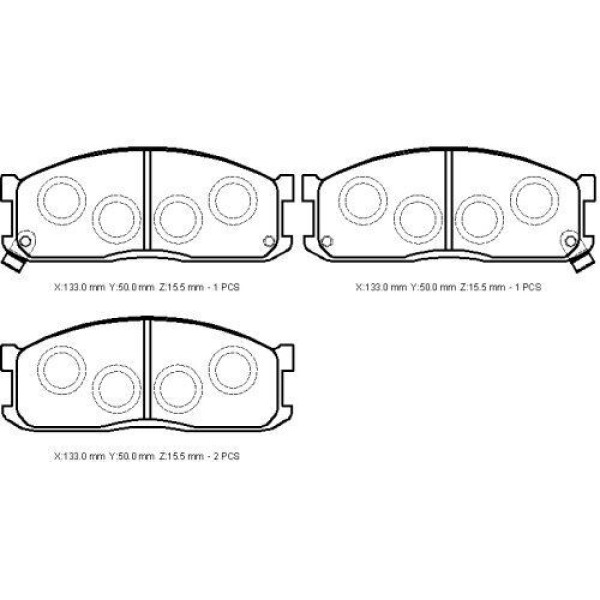 Ioto -10510-30201 Fren Balata Takımı Ön Sımlı Besta E2200 1987-1998 0K70Y-33-28Z 