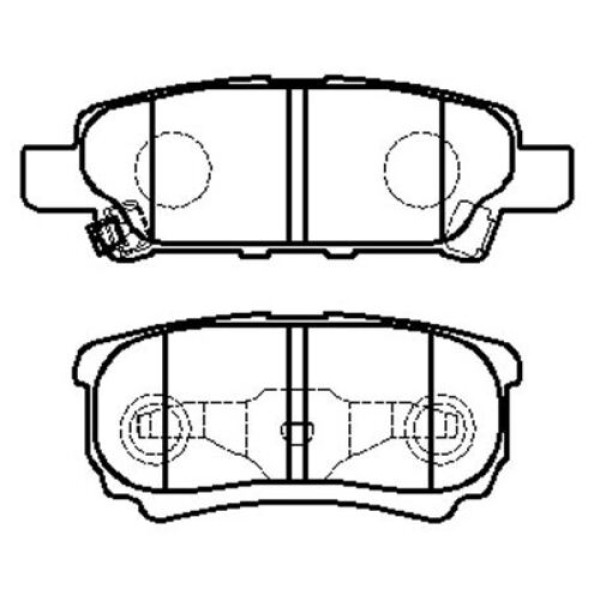 Ioto -10604-30202 Fren Balata Takımı Arka Sımlı Lancer 1.3 / 1.6/2.0 2003-Outlander 2.0/2.4 4WD 2003- ADA104209 
