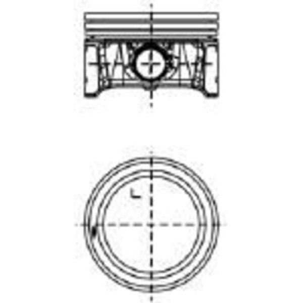 Kolbenschmidt 99913600 Motor Piston Segman STD Bora-Caddy-Golf IV 1.4L 16V 17 Pim 76.51 Bca-Bky SII 036107065CE