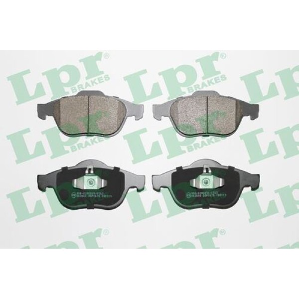 LPR 05P1678 Ön Fren Balatası Renault Megane II 05-Grand Scenic II III 05-Clio III 04-1.5 1.6 16V 1.9 D 2.0 16V 2.0 15 410600756R 