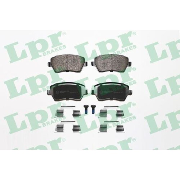 LPR 05P867K Ön Fren Balatası Micra K12 03-Note 06-Clio III 05-Modus 04-Duster 10-Logan 04-Dokker 12-G 116mm Y 52.1mm K 17.4mm 410604775R