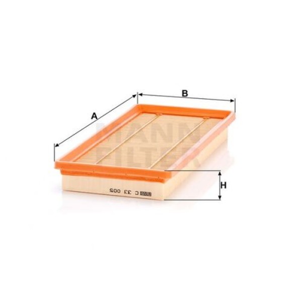 MANN C33005 Hava Filtresi Opel Combo Tour-Combo Kamyonet 1.4 12 7701207686 