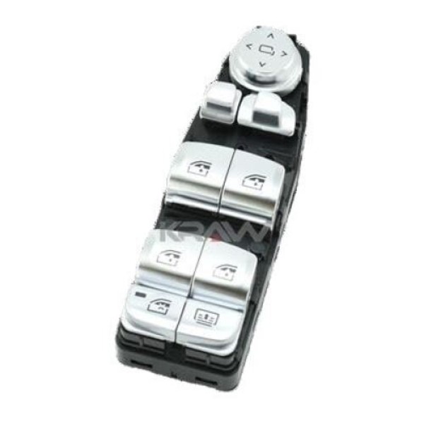 MCAR AN3532 Cam Anahtarı Ön Sol Gümüş (Arka Güneşlik Katlamalı Kararan Ayna) BMW G11 G11 61319382503 