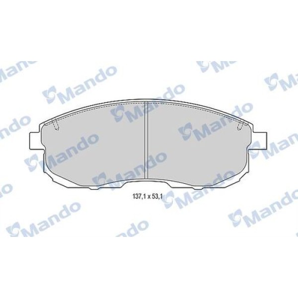 Mando MBF015001 Ön Fren Balatası Juke 1.6 2013-Maxima Q1995 2002 41060AM890 