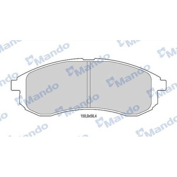 Mando MBF015173 Ön Fren Balatası Mitsubishi L200 2.5 TD 4x4 01-05 MN102622