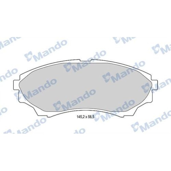 Mando MBF015234 Ön Fren Balatası Mazda 4x4 B 2500 Ranger 02-06 2.5TD 3.0TD 06-11 1356600 