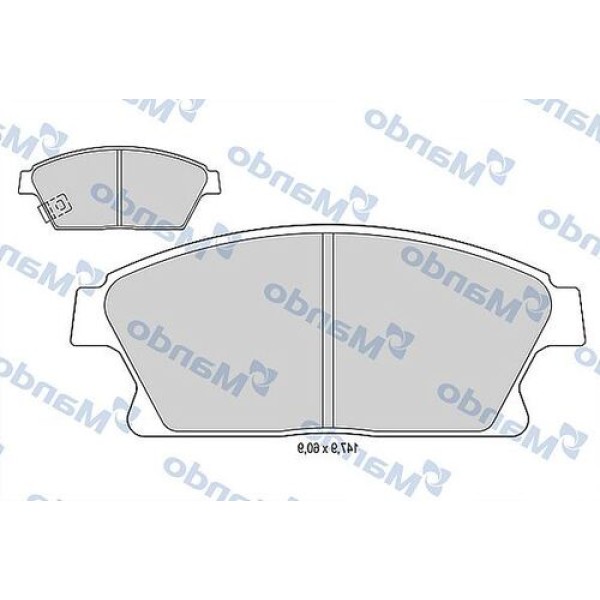 Mando MBF015334 Ön Fren Balatası 16 İnç Astra J Cruze Zafira C Mokka 22737859