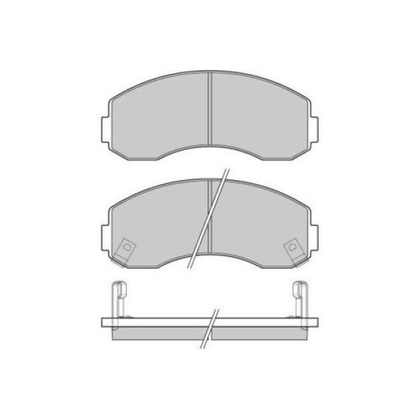 Mando MPK14 Fren Balatası Ön Disk Kore Sportage Benzin-Dizel 1999-2002 OK0453323Z 