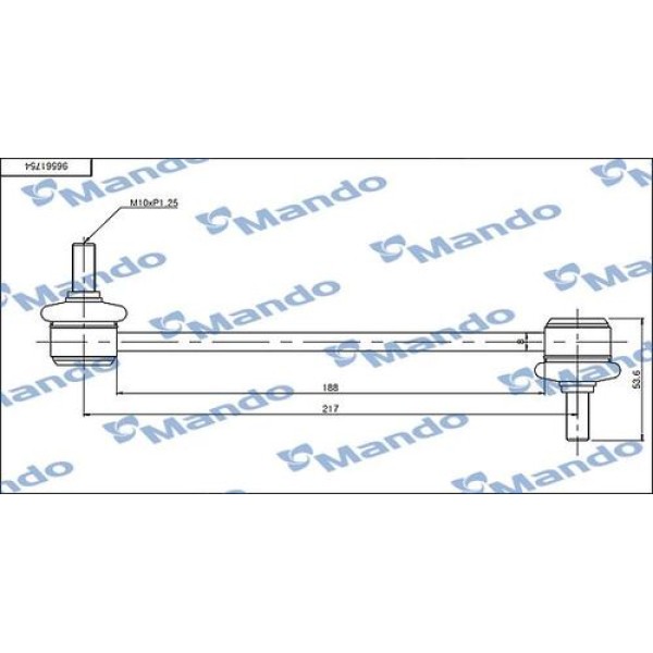 Mando SLD0003 Z Rot Arka Chevrolet Lacetti (J200) 04-12 Daewoo Nubira II 03-08 96391876