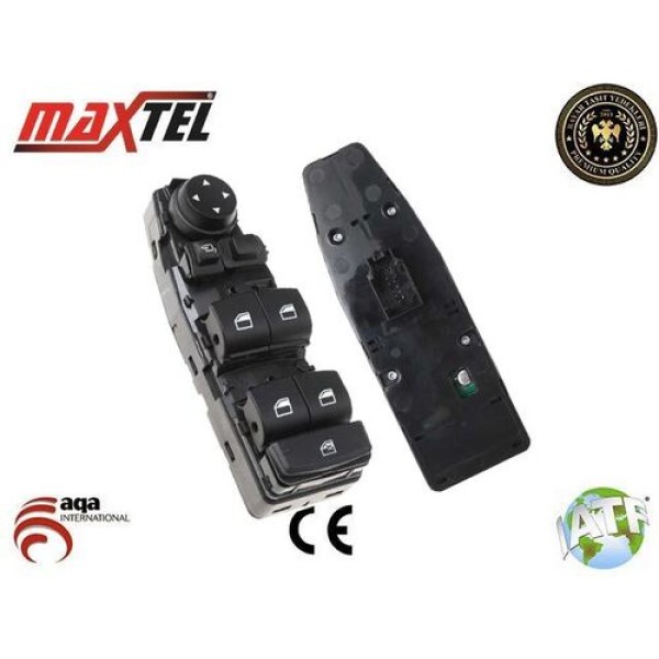 Maxtel 18209107 Cam Düğmesi BMW F06 F07 F10 F11 F20 F18 F25 F26 F30 F31 Sol Perdesiz Katlanır 61319362107 