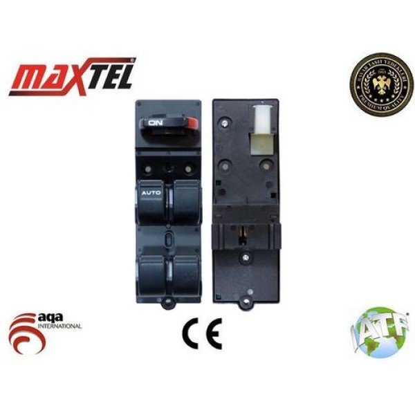 Maxtel 18212001 Cam Açma Kapama Anahtarı Civic 96 00 Sol Dörtlü 17 Pın (35750-S04-A112Zb) 35750S04A11ZA 