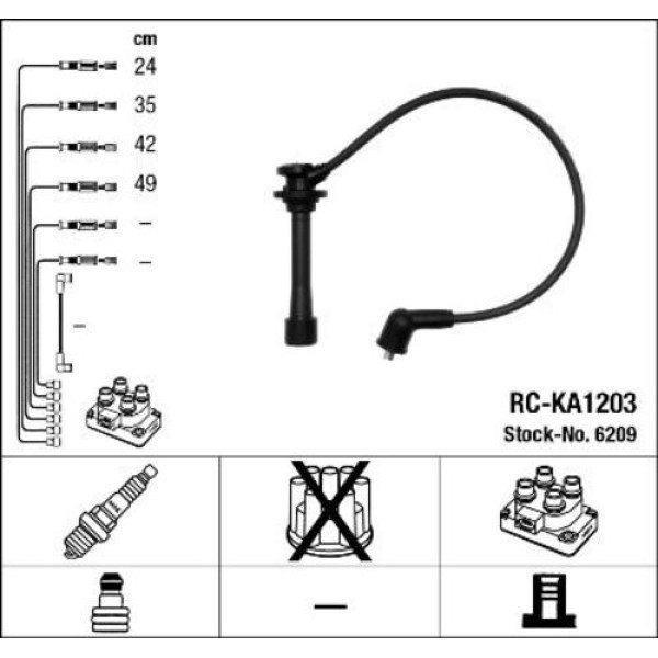 NGK 6209 Rc-Ka1203 Ateşleme Kablosu 