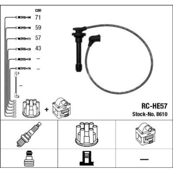 NGK 8610 Buji Kablosu Rc He56 32700P0D000 
