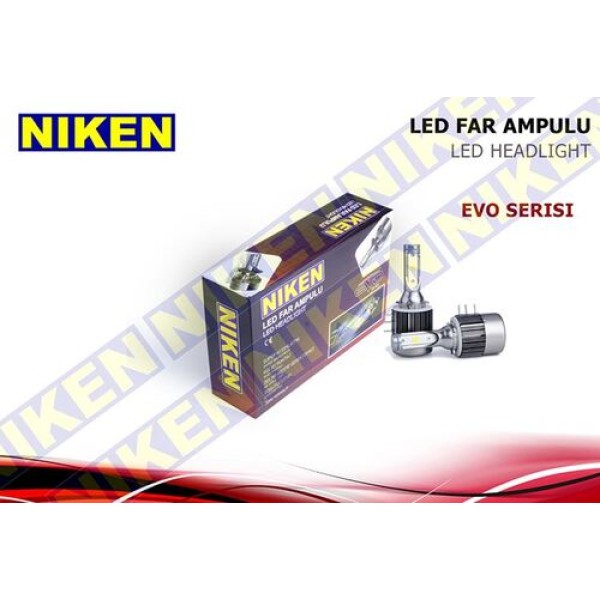 Niken 0120020701 Ampul H15 Led Xenon Set 6500K 12V Uzun Kısa