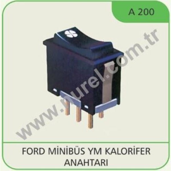 Nurel A200 Kalorifer Anahtarı Ford Transit YM 85-89