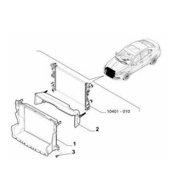 Opar 52017072 Radyatör Üst Bakaliti Fiat Egea 1.4 16V 52017072 
