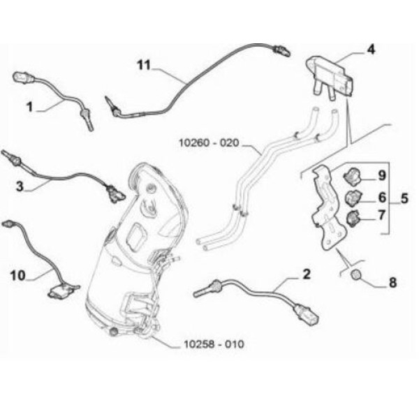 Opar 52045897 Radyatör Bağlantı Ayağı Sol Egea 15- 52045897