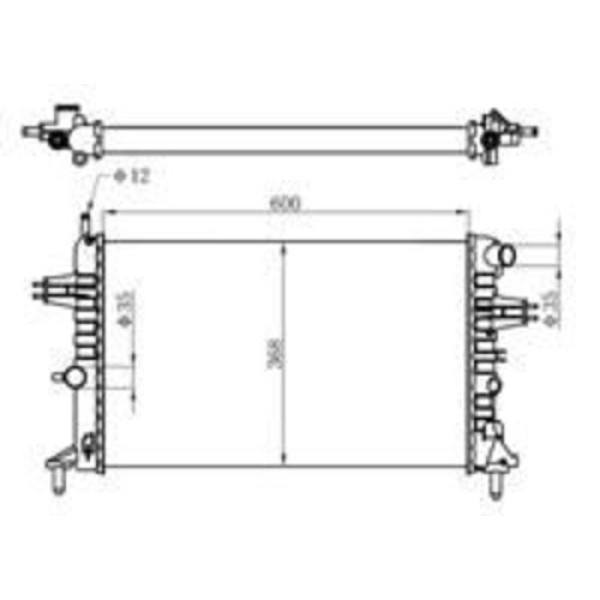 Oris BOP138032 Radyatör Brazing Mt 600X368X32 Astra G-1.4L 1.6L 1.8I 2.2I 98 1300189