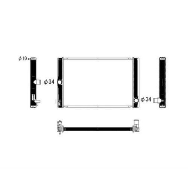 Oris BTO51916 Radyatör Brazing Corolla D4D 07=-(550X370X16) (Me MRMOEM-1065194