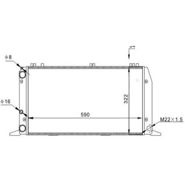 Oris MAU010034 Radyatör Mechanıcal Mt 590 322 34 A80 86 91 604361