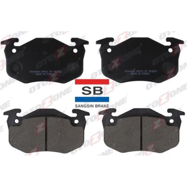 Otozone FDA4004 Arka Balata Renault 9-Renault 19-P106 96 206 00 P306 97-01 Megane I-Clio I-II-Saxo 96 Xsara 97 İnce Tip Gdb1305 7701203668