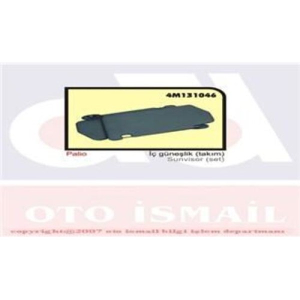Ozar 4M131046 Ic Güneşlik Palio