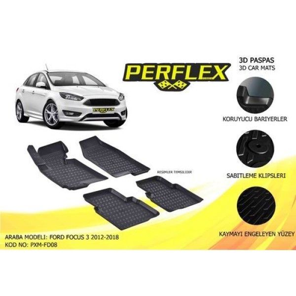 Perflex PXM-FD08 Ic Paspas 3D Havuzlu X-Mat Focus III 12-17 