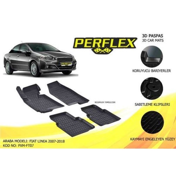 Perflex PXM-FT07 Paspas 3D Havuzlu X-Mat Linea 05-17