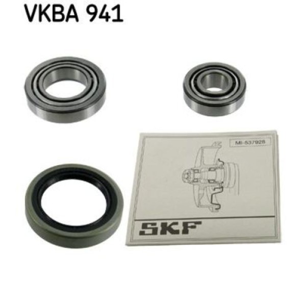 SKF VKBA941 Teker Rulmanı Ön Takım (Keçeli Kapaklı) 190 W201 88-93 W124 84-92 S124 86-93 Renault 107 85-88 A2013300251