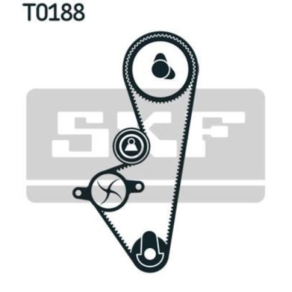 SKF VKMC03253 Eksantrik Gergi Seti Devirdaimlı 106 206 206 T3A C2 C3 C3 II Tu1Jp Tu1A 1.0 8V 1.1 8V 206 Plus 0816.F0