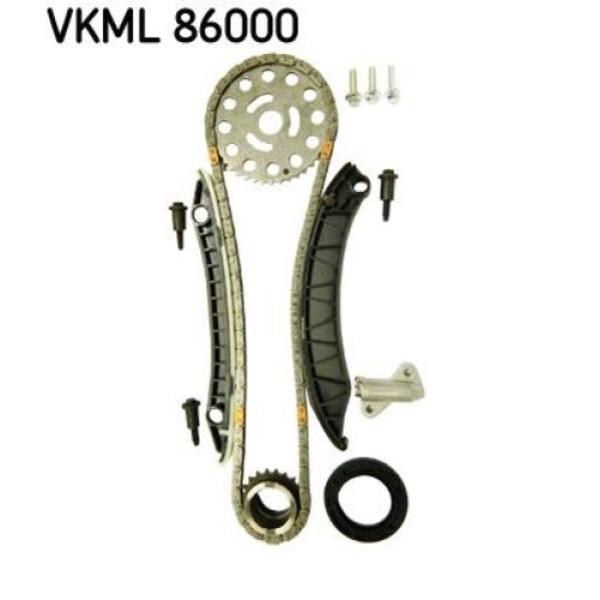 SKF VKML86000 Eksantrik Zincir Kiti Vivaro-2.0CDTI M9R 780-782-786-M9R Trafic II-Koleos-Laguna-Qashqai 2.0 DCI 16V-4431205 1302800Q0A 