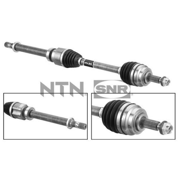 SNR DK55241 Sağ Ön Aks Renault Clio V Xja K9K Blue 1.5DCI 19-Conta Capı 49mm Diş Dişli Teker Taraflı 23 Uzunluk 924mm 391005742R