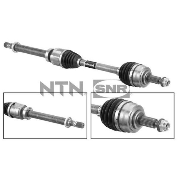 SNR DK55242 Sağ Ön Aks Renault Clio V Xja K9K Blue 1.5DCI 19-Conta Capı 52mm Diş Dişli Teker Taraflı 25 Uzunluk 923mm 391009804R