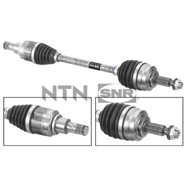 SNR DK55245 Sol Ön Aks Renault Clio V 19-K9K Conta Capı 52mm Diş Dişli Teker Tarafı 25 Uzunluk 675mm 391011804R