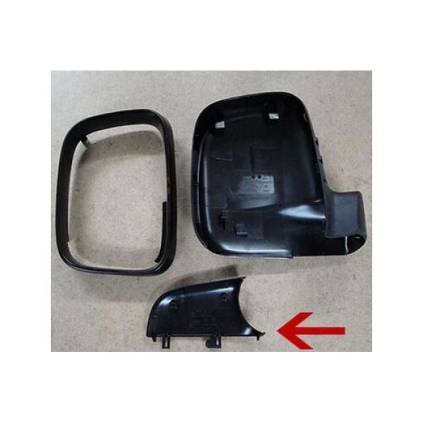 SPJ F-0107 Volkswagen Transporter T5 Caddy Alt Ayna Kapağı 03-10 Sol 7E1857603